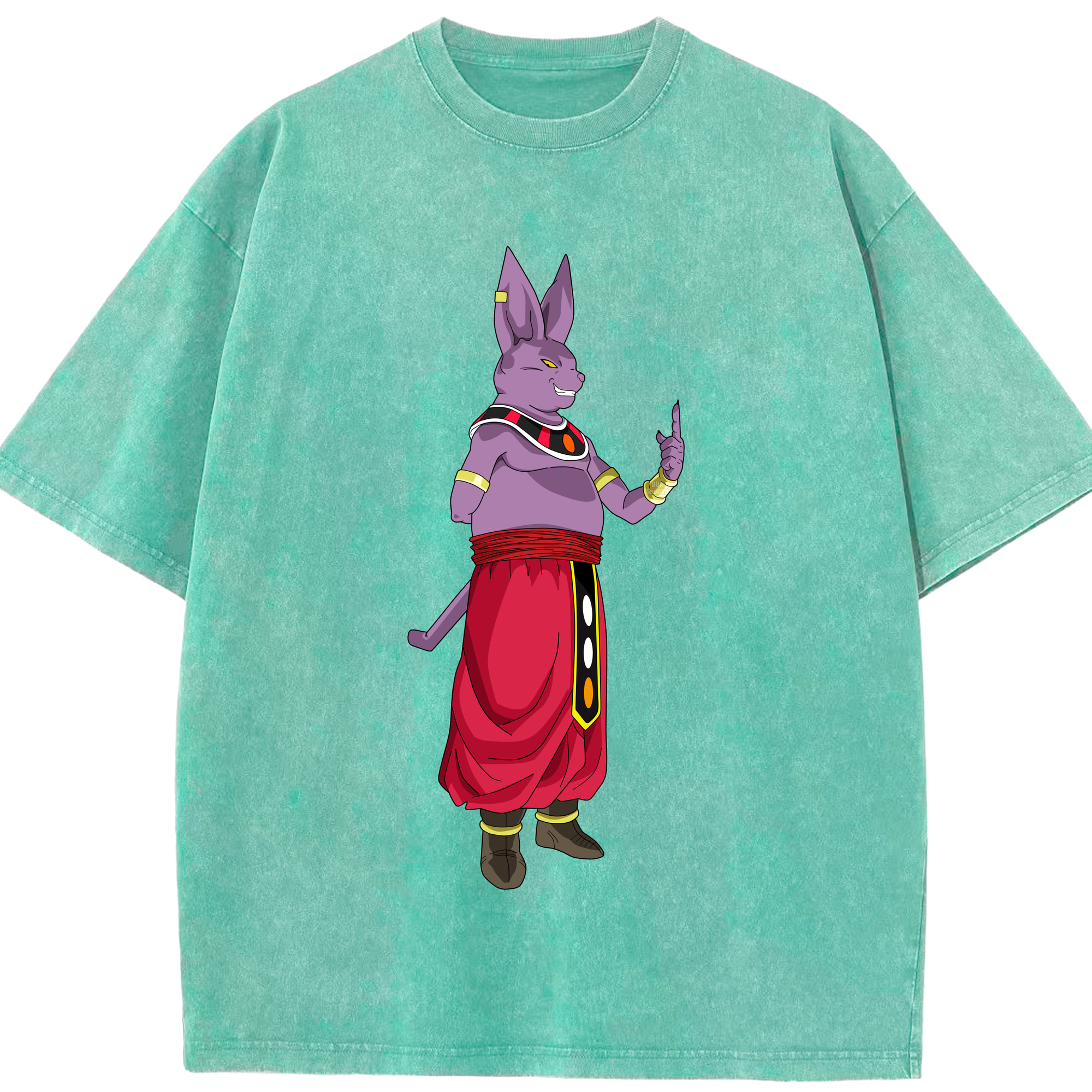 （画像用） ドラゴンボール シャンパ DRAGON BALL Champa 綿100% ヴィンテージ風 半袖Tシャツ（フロントプリント）